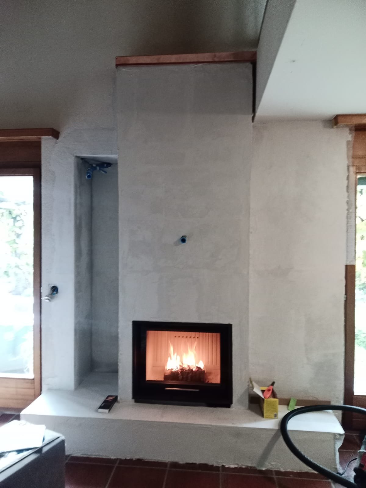 Cheminée après remise aux normes